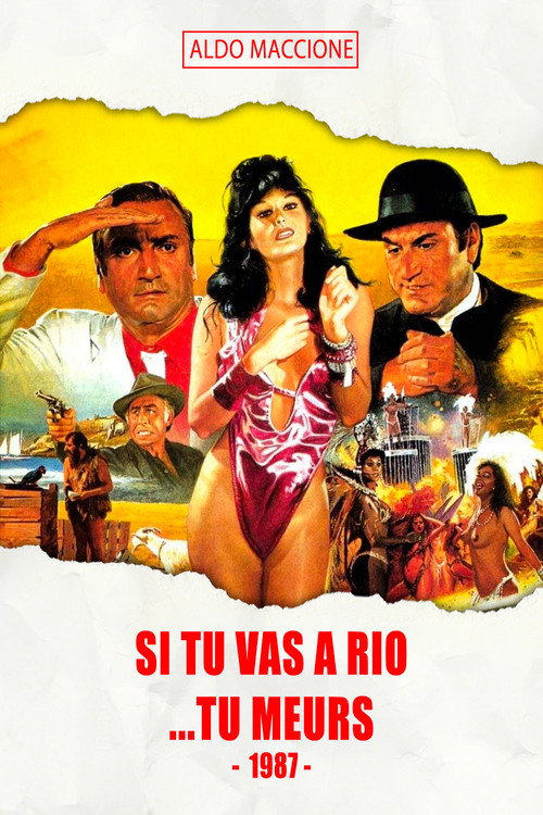 Movie poster for Si tu vas à Rio... tu meurs (1987)