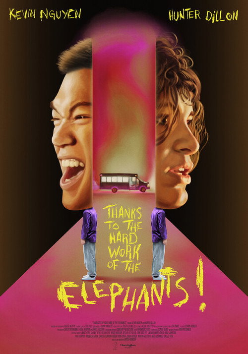 Movie poster for Thanks to the Hard Work of the Elephants (2025)