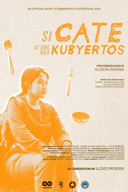 Movie poster for Si Cate at ang mga Kubyertos