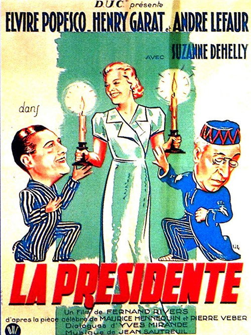 Movie poster for La Présidente (1938)