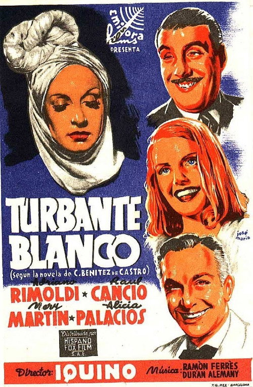 Movie poster for Turbante blanco (1943)