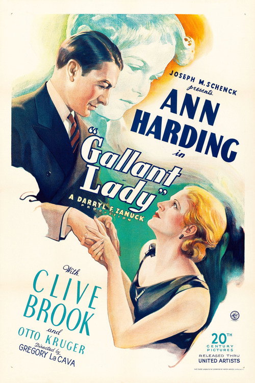 Movie poster for Gallant Lady (1933)