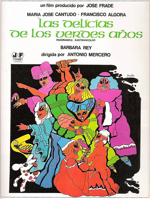 Movie poster for Las delicias de los verdes años (1976)