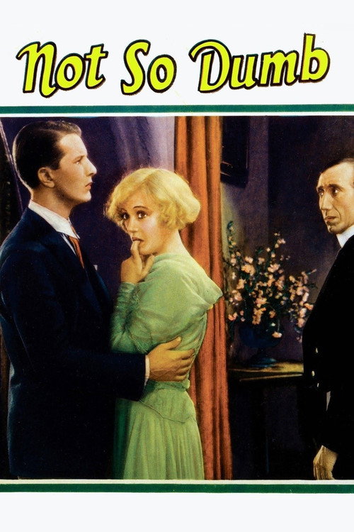 Movie poster for Not So Dumb (1930)