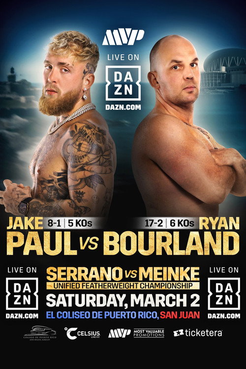 Movie poster for Jake Paul vs. Ryan Bourland (2024)