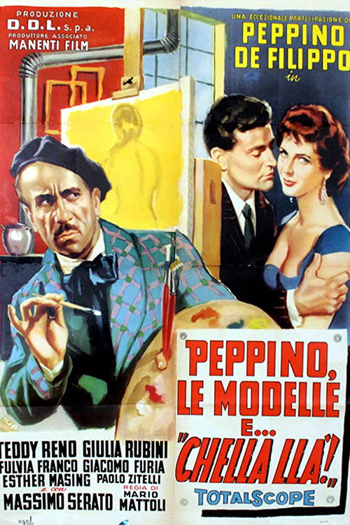 Movie poster for Peppino, le modelle e... chella llà (1957)