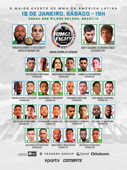 Movie poster for Jungle Fight 134: MMA World League (2025)