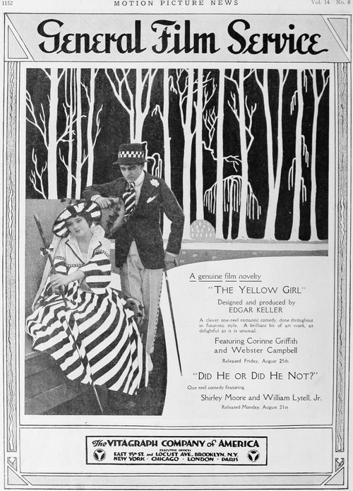 Movie poster for The Yellow Girl