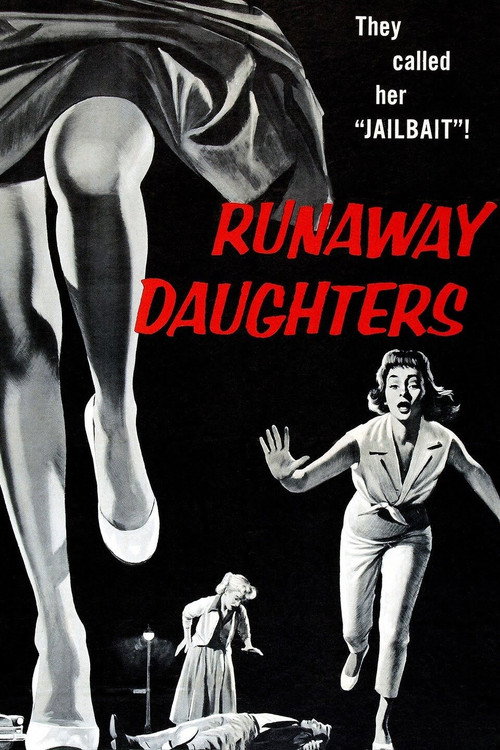 Movie poster for Runaway Daughters (1956)