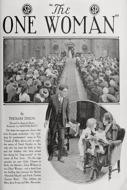 Movie poster for The One Woman (1918)