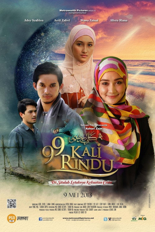 Movie poster for 99 Kali Rindu (2013)