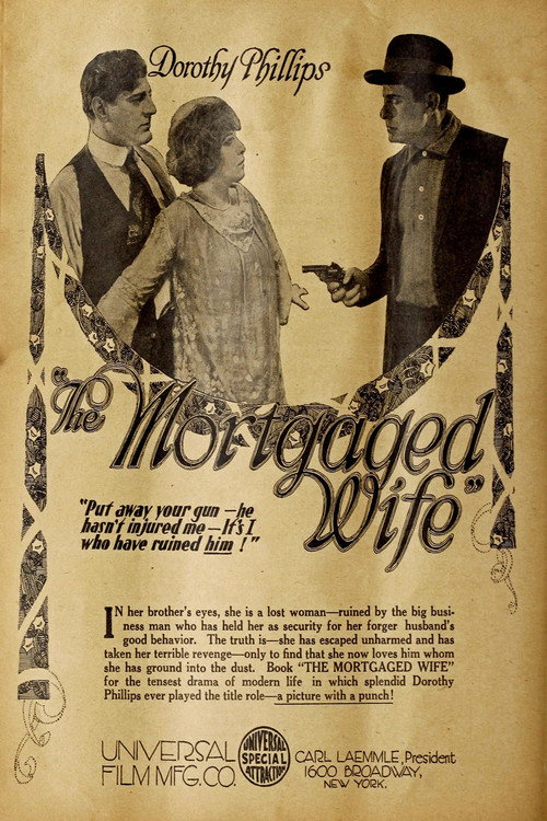 Movie poster for The Mortgaged Wife (1918)