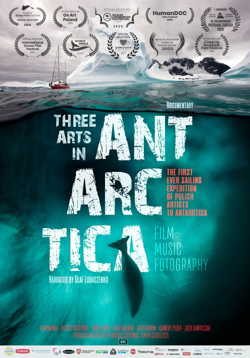 Movie poster for Three Arts in Antarctica (2020)