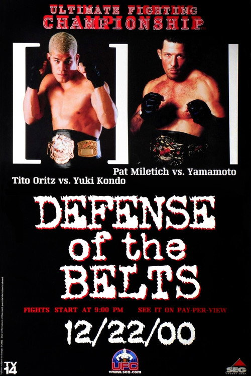 Movie poster for UFC 29: Defense of the Belts (2000)