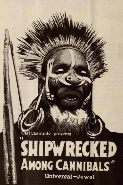 Movie poster for Shipwrecked Among Cannibals (1920)