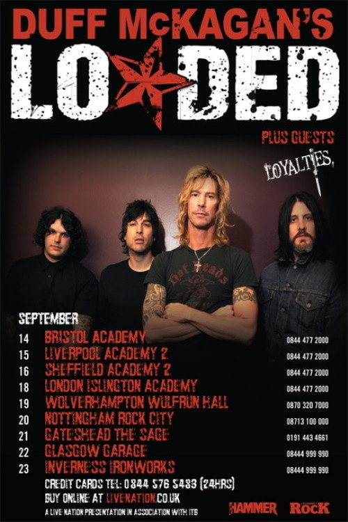 Movie poster for Duff McKagan's Loaded: Live at The Garage (2009)