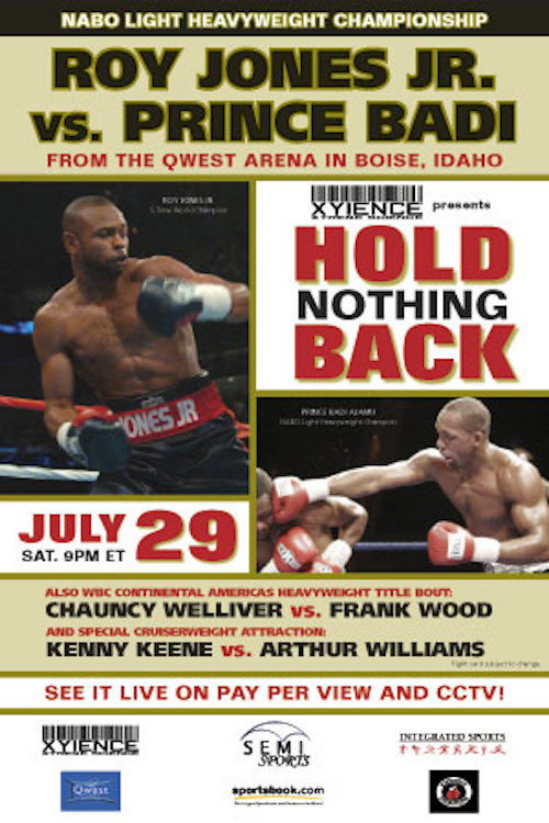 Movie poster for Roy Jones Jr vs. Prince Badi Ajamu (2006)