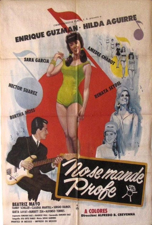 Movie poster for No se mande, profe (1969)