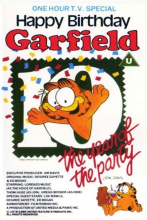 Movie poster for Happy Birthday Garfield (1988)