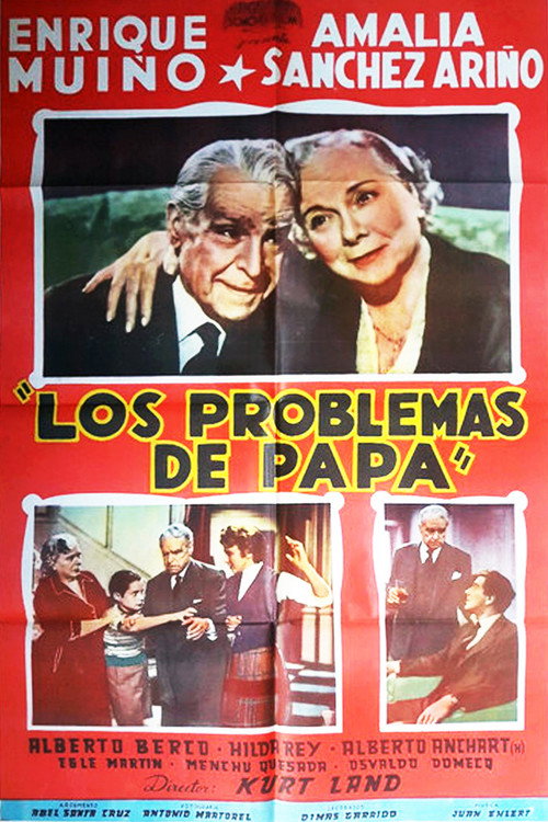 Movie poster for Los problemas de papá (1954)