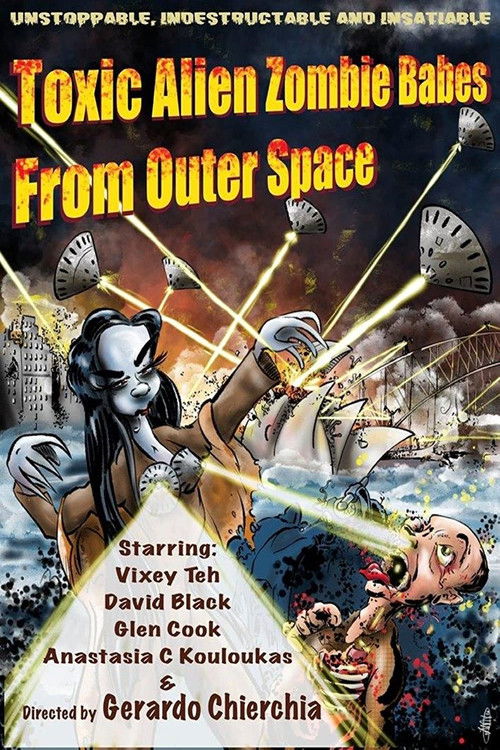 Movie poster for Toxic Alien Zombie Babes from Outer Space (2022)
