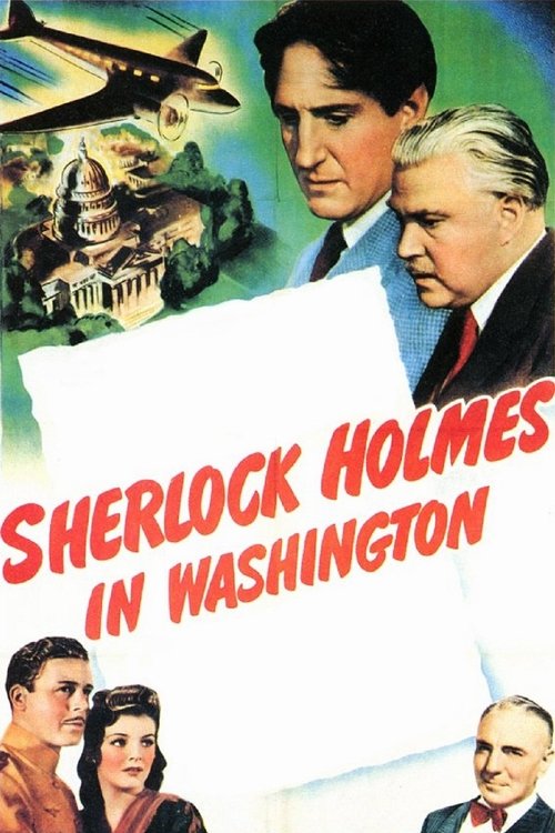Movie poster for Sherlock Holmes in Washington (1943)