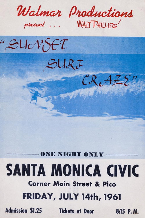 Movie poster for Sunset Surf Craze (1960)