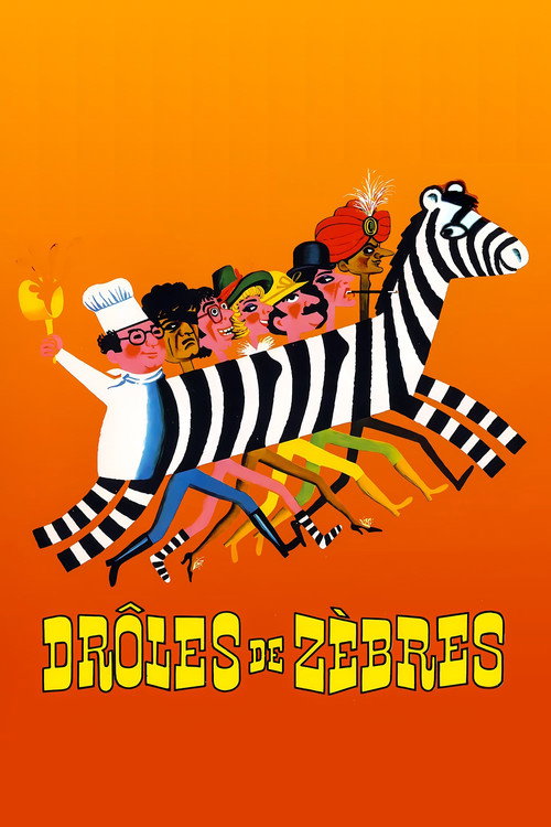 Movie poster for Drôles de zèbres (1977)