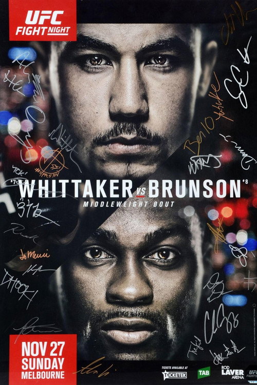 Movie poster for UFC Fight Night 101: Whittaker vs. Brunson (2016)