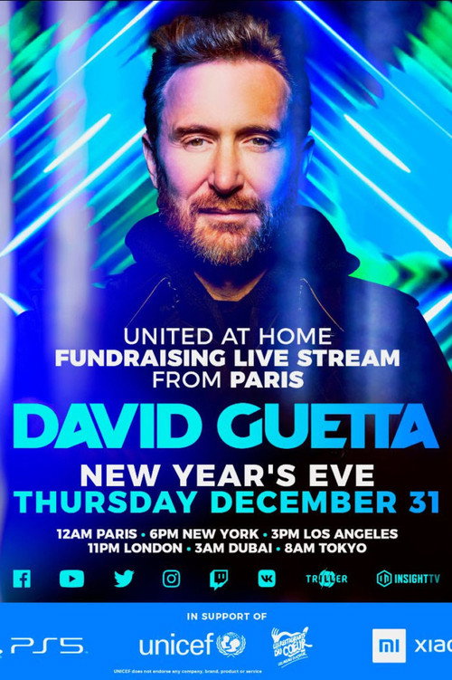 Movie poster for David Guetta | United at Home - Fundraising Live from Musée du Louvre, Paris, France (2021)