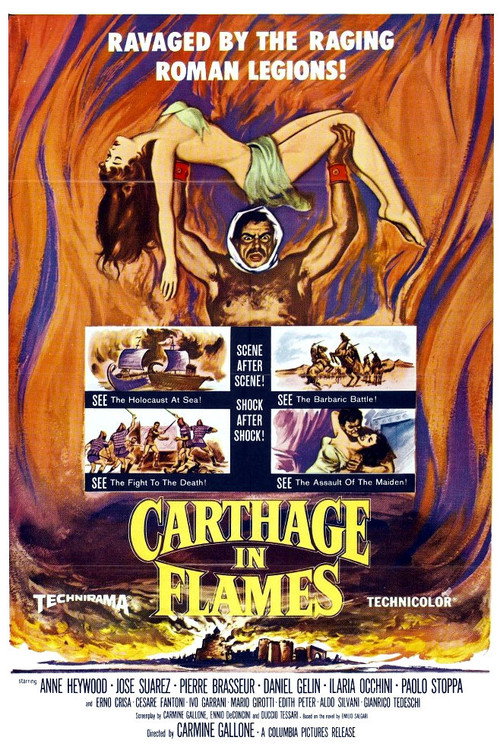 Movie poster for Carthage in Flames (1960)