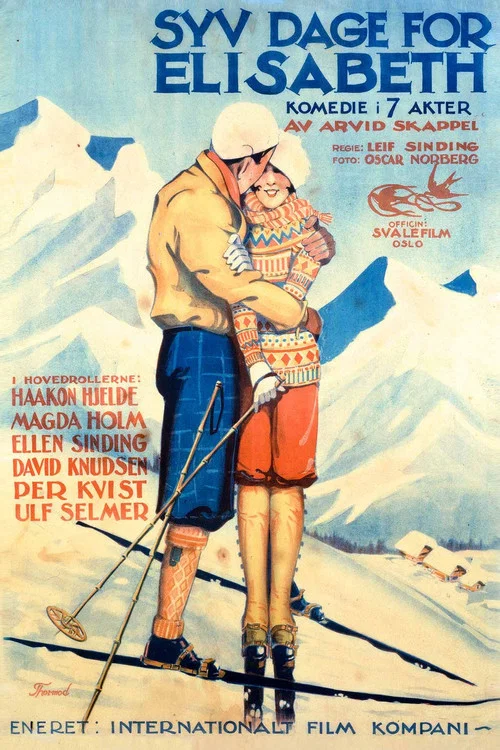Movie poster for Syv dage for Elisabeth (1927)