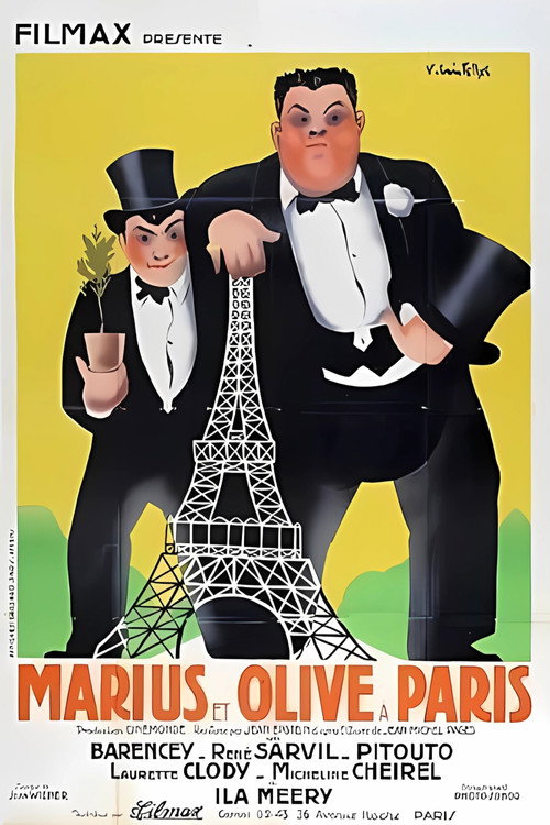 Movie poster for Marius and Olive in Paris (1935)