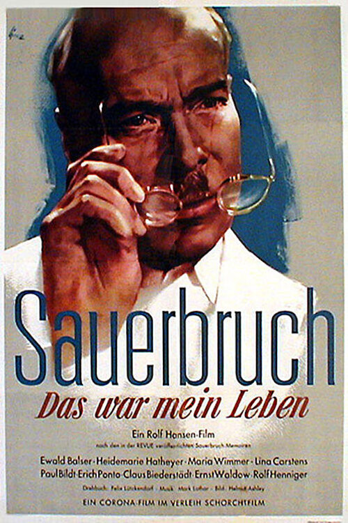 Movie poster for The Life of Surgeon Sauerbruch (1954)