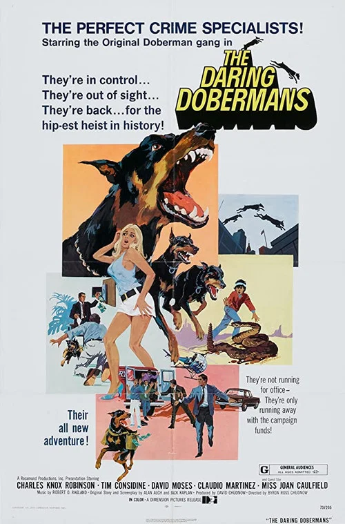Movie poster for The Daring Dobermans (1973)
