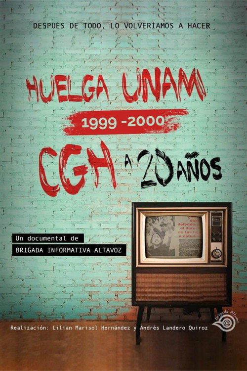 Movie poster for Huelga UNAM 1999 - 2000: CGH a 20 Años (2019)