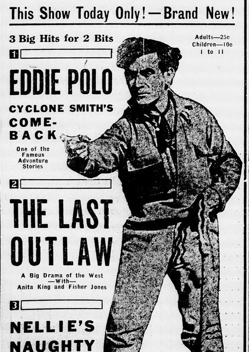 Movie poster for The Last Outlaw (1919)