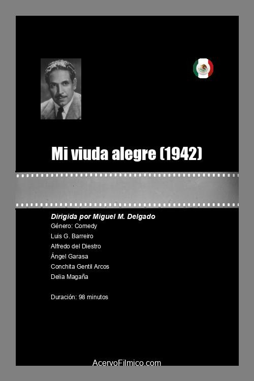 Movie poster for Mi viuda alegre (1942)