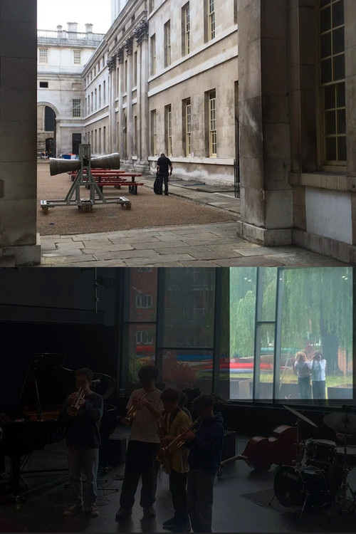 Movie poster for Four Films about Music (Silent Jazz / Orchestra / Pause / Interior Music) (2026)