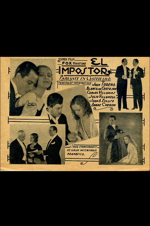 Movie poster for El impostor (1931)