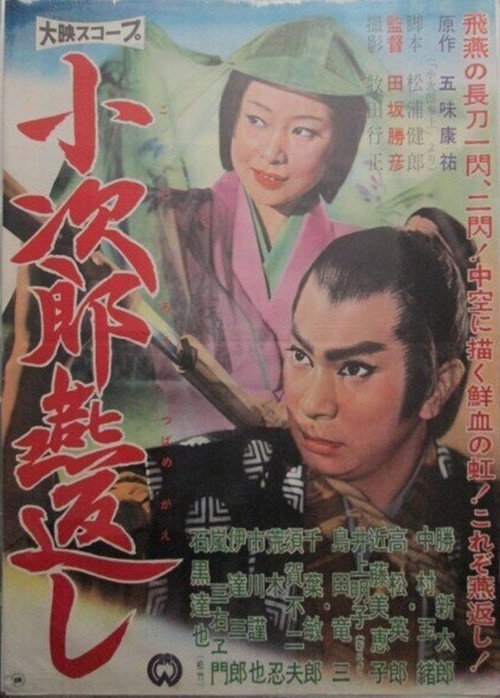 Movie poster for Kojiro's Turning Swallow Cut (1961)