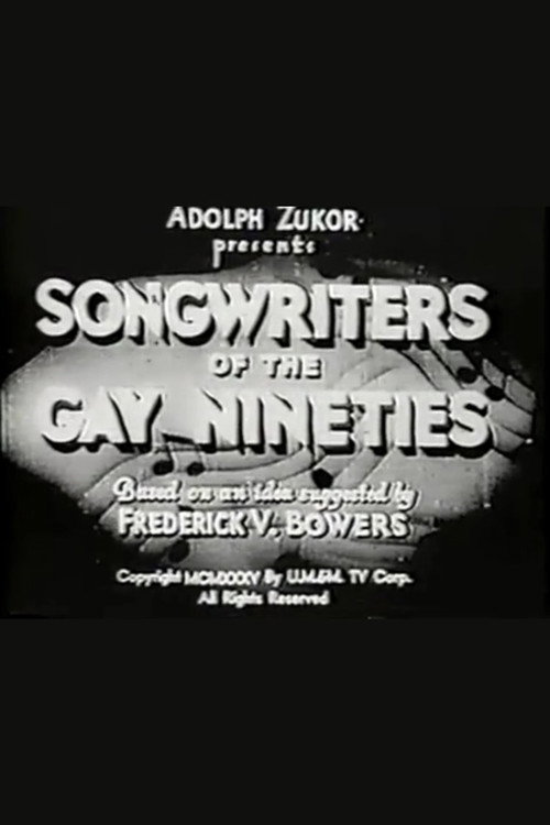 Movie poster for Songwriters of the Gay Nineties (1935)