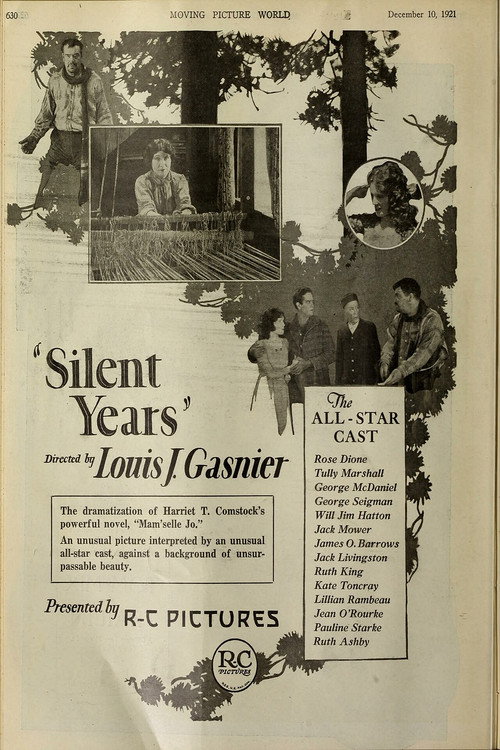 Movie poster for Silent Years (1921)