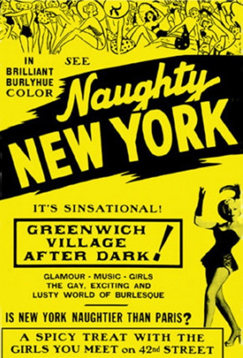 Movie poster for Naughty New York (1959)