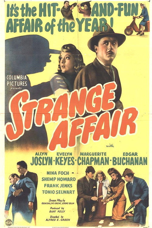 Movie poster for Strange Affair (1944)