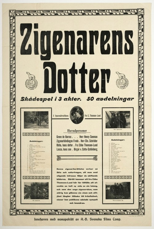 Movie poster for Zigøjnerblod (1915)