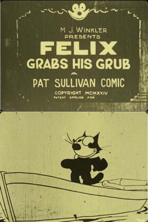 Movie poster for Felix Grabs His Grub (1924)