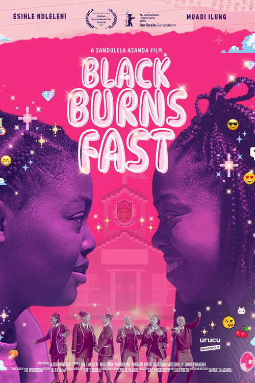 Movie poster for Black Burns Fast (2025)