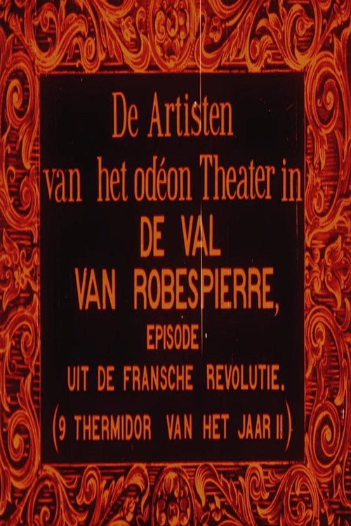 Movie poster for The End of Robespierre (1912)