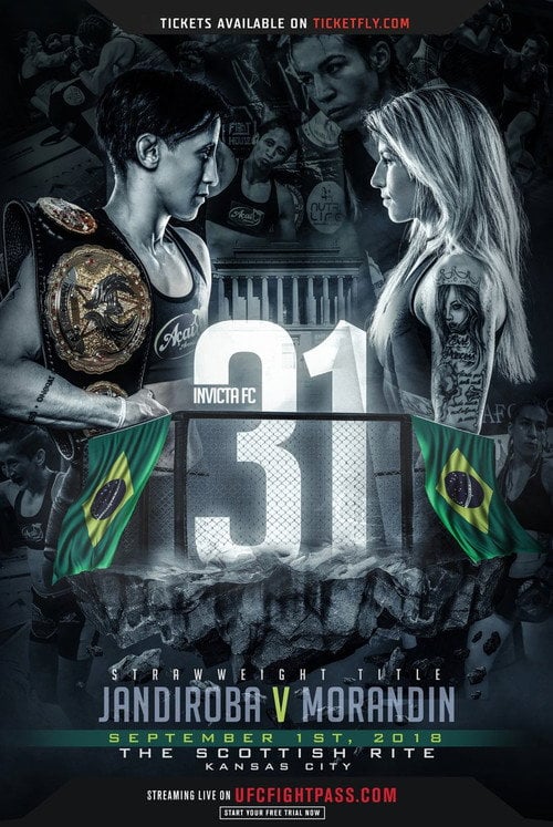 Movie poster for Invicta FC 31: Jandiroba vs. Morandin (2018)